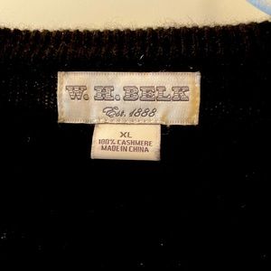 XL black cashmere men’s sweater